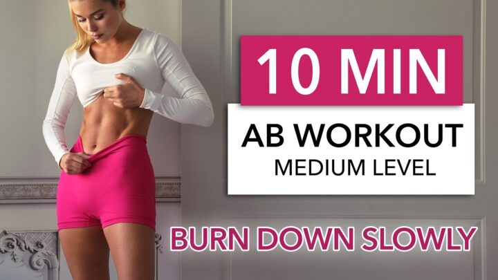 10 MIN BURN DOWN SLOWLY – Ab Workout, Medium-Beginner I with pelvic floor + deep core activation