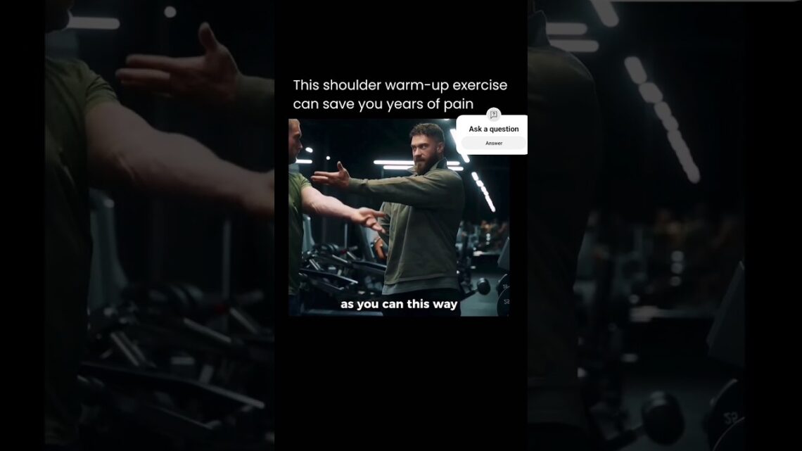 Best Shoulder Warm up Exercise Can save you from injury 🤜 @ChrisBumstead #youtubeshorts #shorts