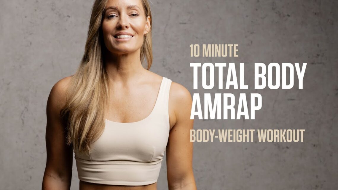 10MIN Total Body AMRAP // Quick, No Equipment Workout