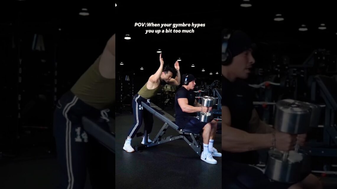 When your gymbro hypes you up a bit too much 💪🏻🥵 #youtubeshorts #shorts #shortvideo