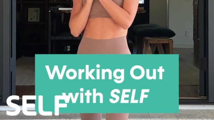 Julianne Hough Works Out with SELF