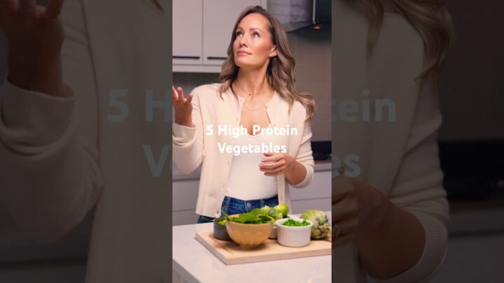 Five high protein veggies to help you meet your daily protein goals 💪🏻🌱 #shorts #protein