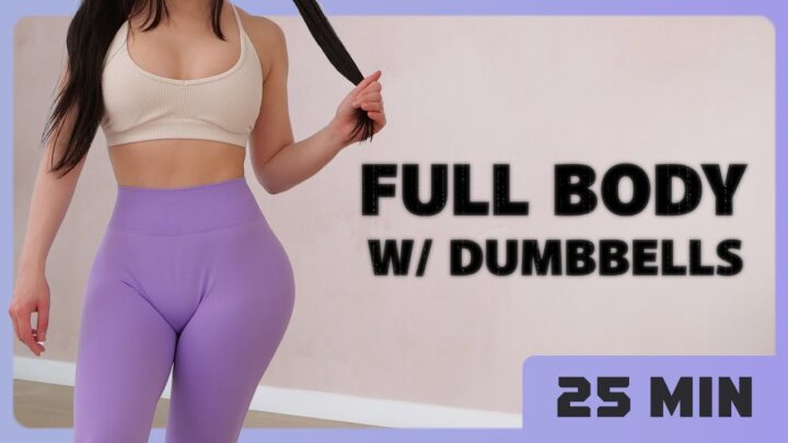 25 Min Full Body Weighted Workout – Sweaty & Fun – Get Toned Challenge