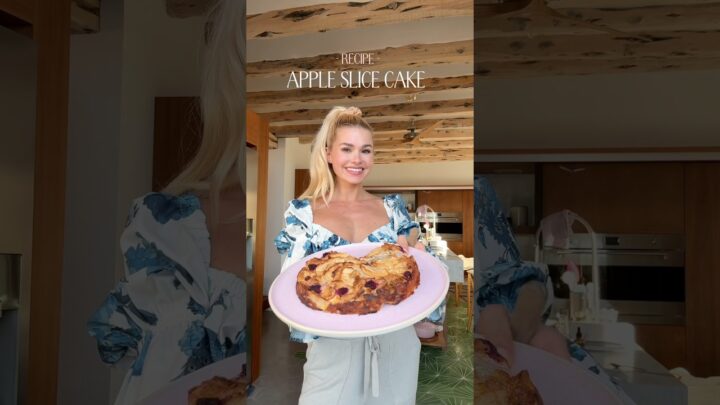 RECIPE 🍰 Apple Slice Cake, 218kcal & no added sugar