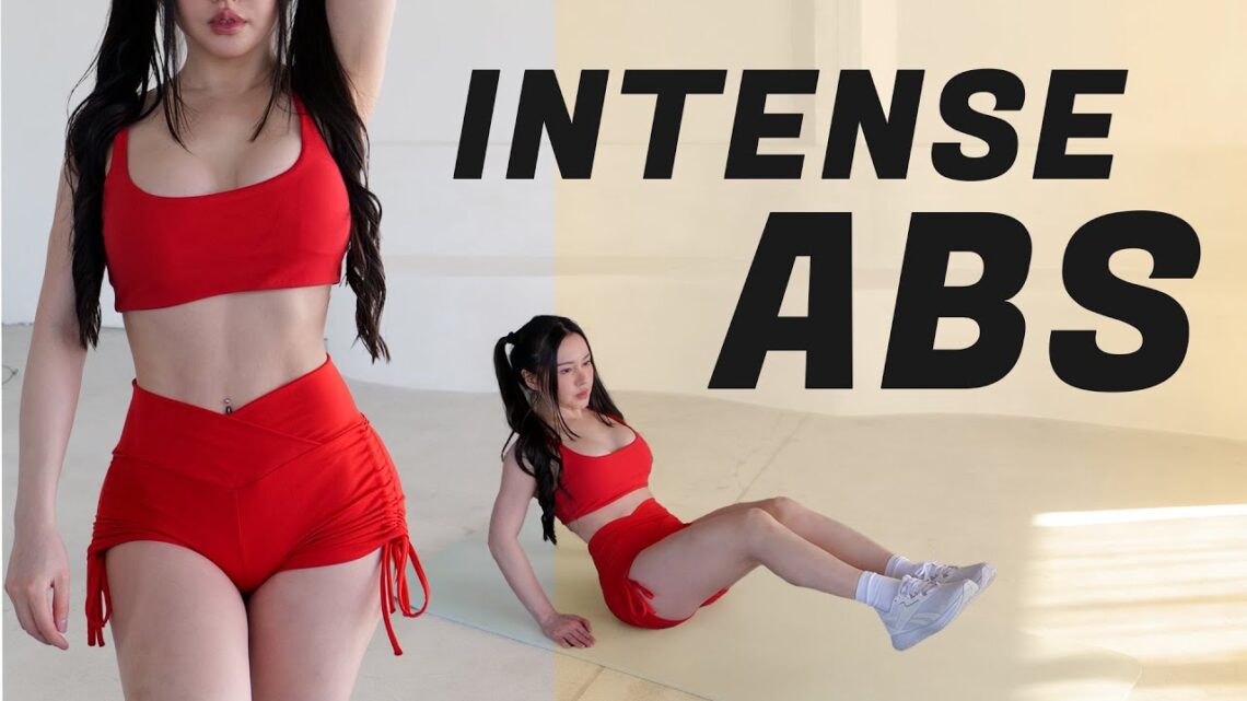 10 Min Intense Abs Workout – No Equipment No Repeats