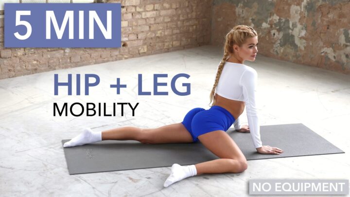 5 MIN HIP, LEG + BUTT MOBILITY – Stretching & Emotional Stress Relief I Bonus: Lower Back