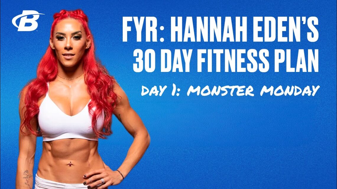 Day 1: Monster Monday – FYR: Hannah Eden’s 30 Day Fitness Plan