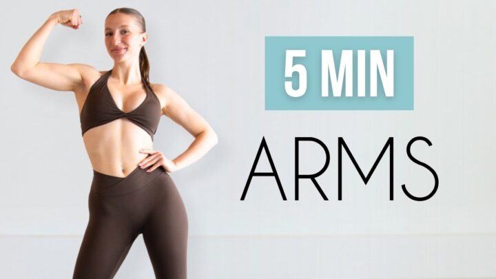 5 MIN TONED ARMS WORKOUT – No Equipment