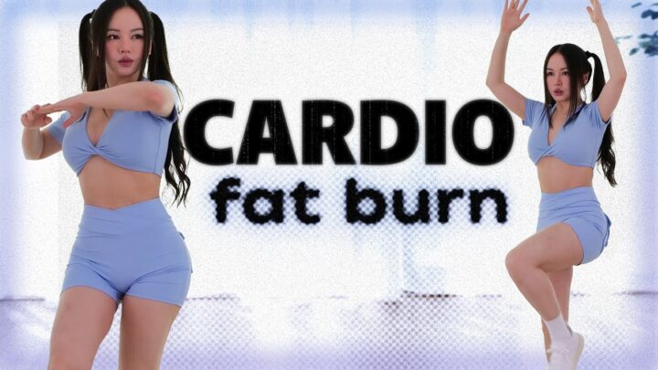 20 min Cardio Workout for Fat Burn – beginner friendly no lunges no repeats!