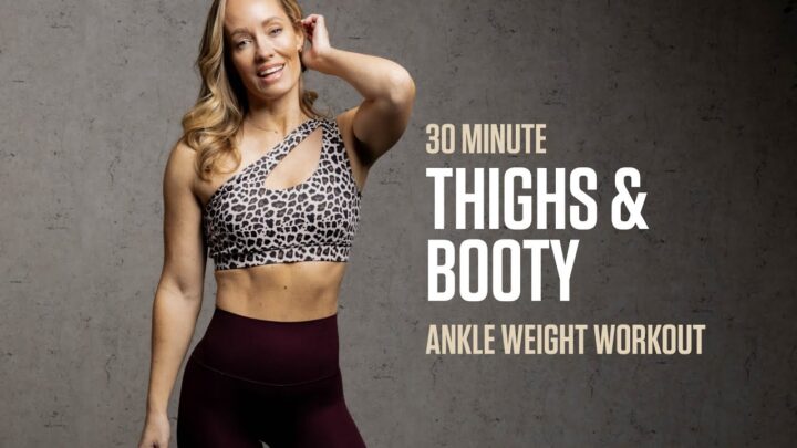 30 MIN Thighs & Booty Workout (Ankle Weight Workout)