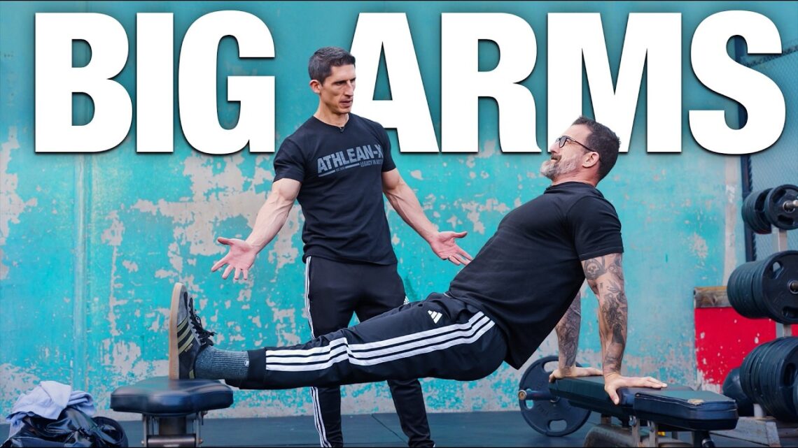 Arm Workout at Gold’s Gym Venice (ATHLEAN X  Andrew Huberman)