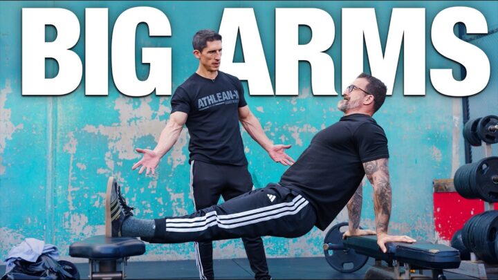 Arm Workout at Gold’s Gym Venice (ATHLEAN X  Andrew Huberman)
