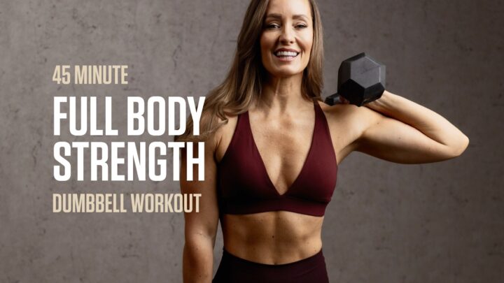 45 MIN Full Body Strength (At Home Dumbbell Workout)