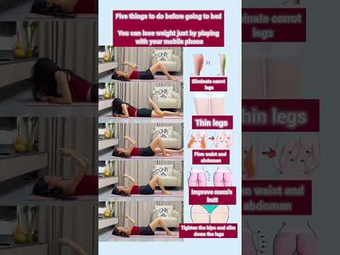 5 Bedtime Exercises to Lose Weight Fast  Slim Legs, Flat Belly & Toned Body