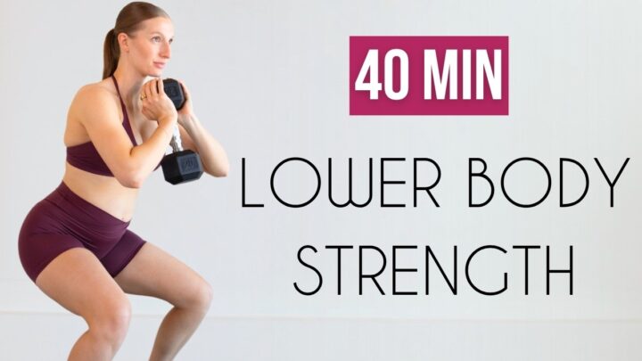 40 MIN LEG/BUTT/THIGH WORKOUT  Pregnancy Friendly (Dumbbells Only)