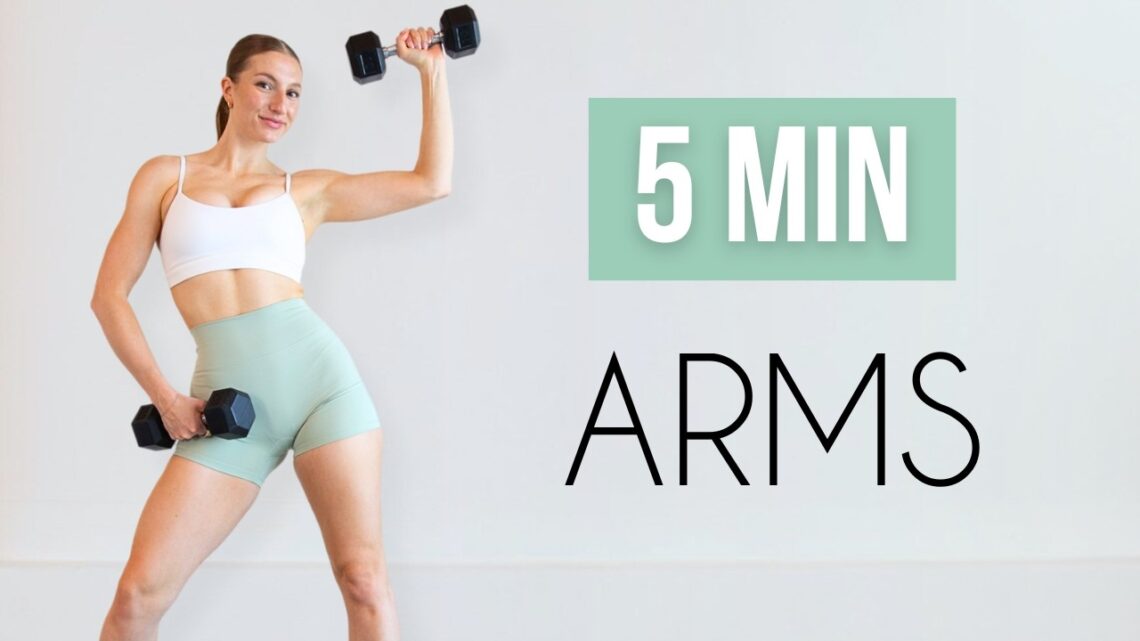 5 MIN TONED ARMS WORKOUT – With Weights