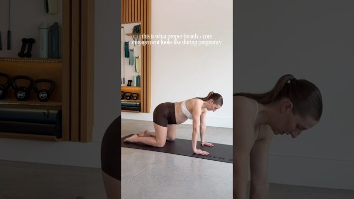 this is what proper core engagement looks like in pregnancy!