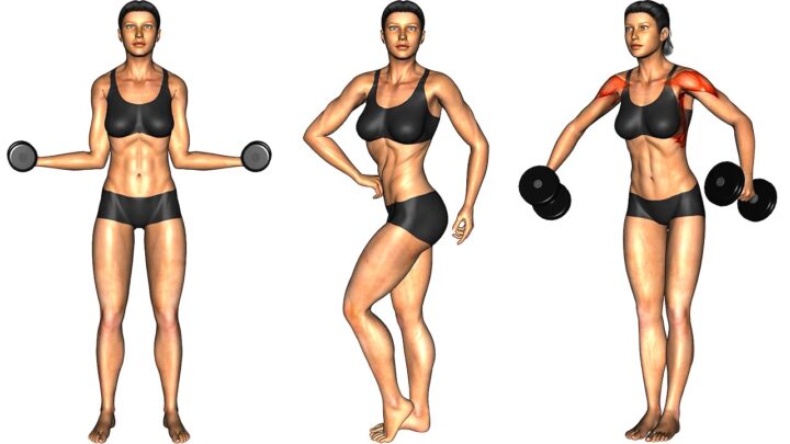 Full Body Dumbbell Workout  All Standing